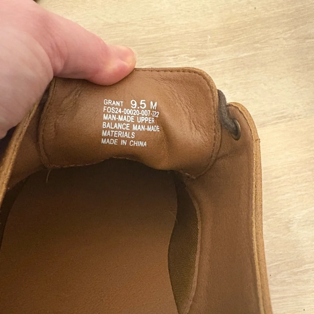 Frye & Co Men's Grant Oxford Shoes Cognac Brown 9.5M